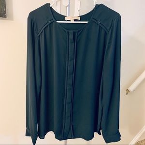 Loft Navy Blouse sz L